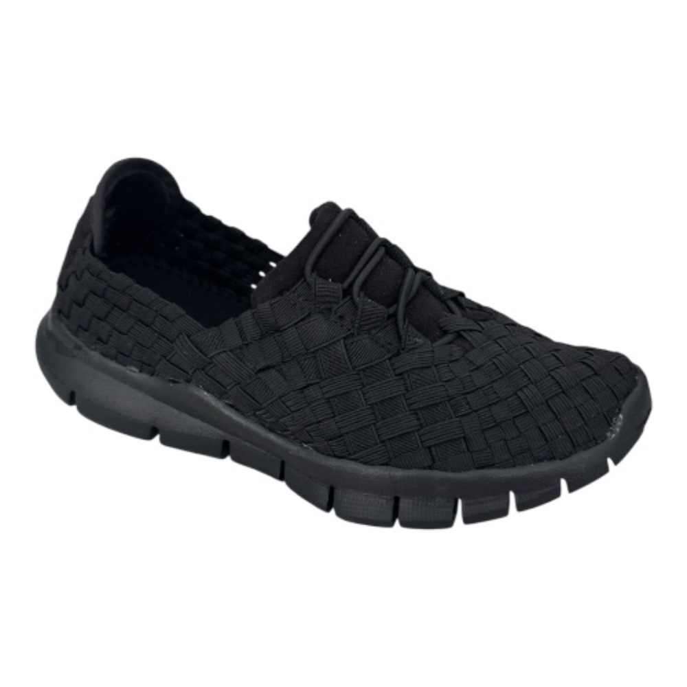 Bernie Mev Vicky Kids Sneaker Black – Stretch Slip-On Lightweight Comfort NWB